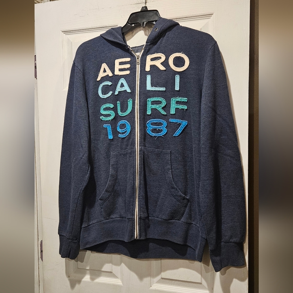 VINTAGE AEROPOSTALE ZIP UP HOODIE